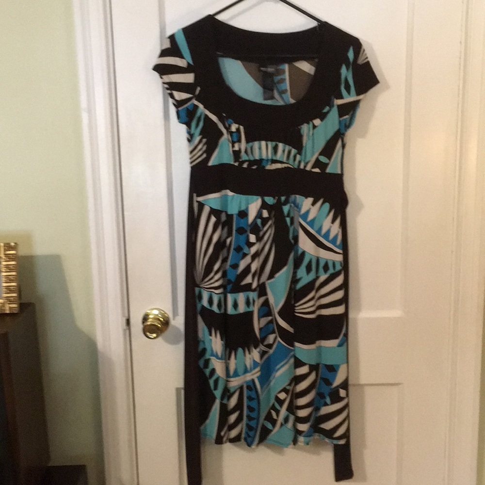 Bisou Bisou Teal and Chocolate Dress